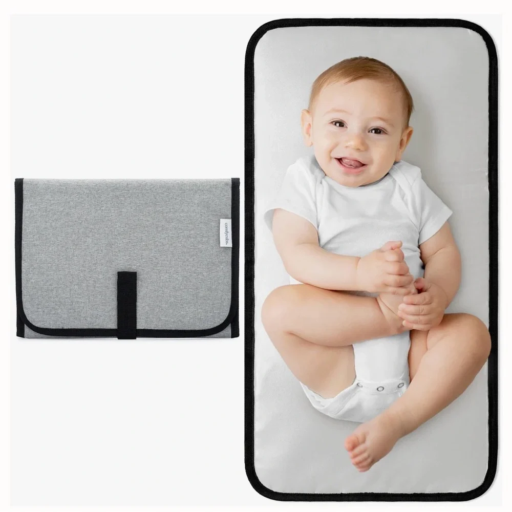 NWOT Comfy Cubs Compact Changing Pad in Solid Grey - Picture 1 of 4